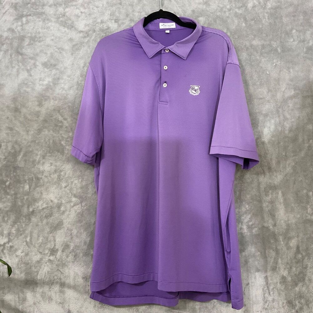 Peter Millar Summer Comfort Golf Polo Shirt  Men’s XL Polyester Short Sleeve CW